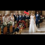 Por que esse pastor alemão bloqueou o caminho da dona no dia do casamento? Imagem da página de origem