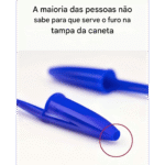Você sabe para que serve o buraco nas tampas das canetas? Imagem da página de origem