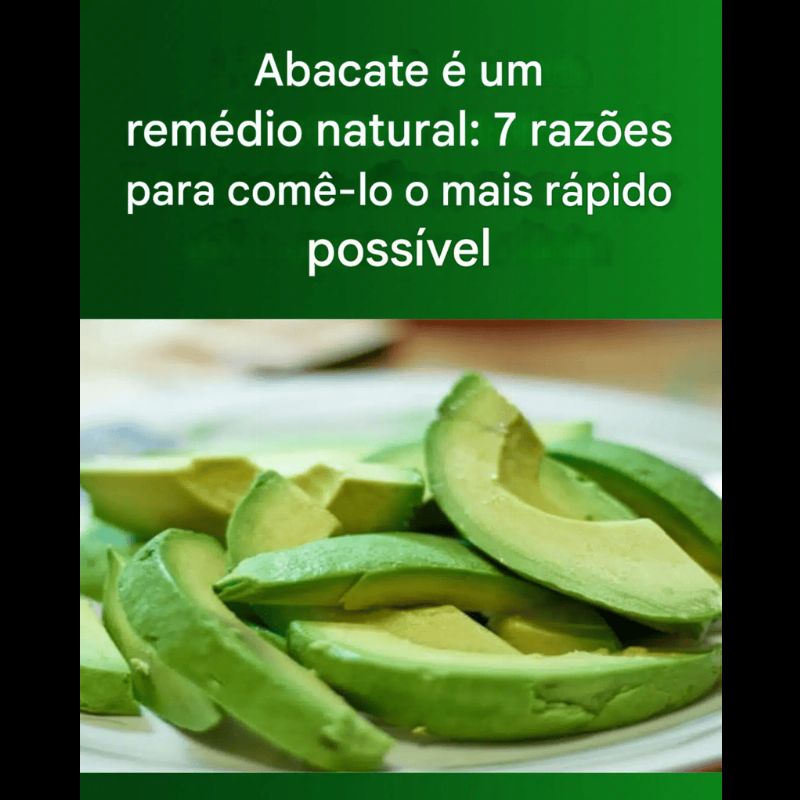 Abacate: Médicos Revelam Seus Incríveis Benefícios