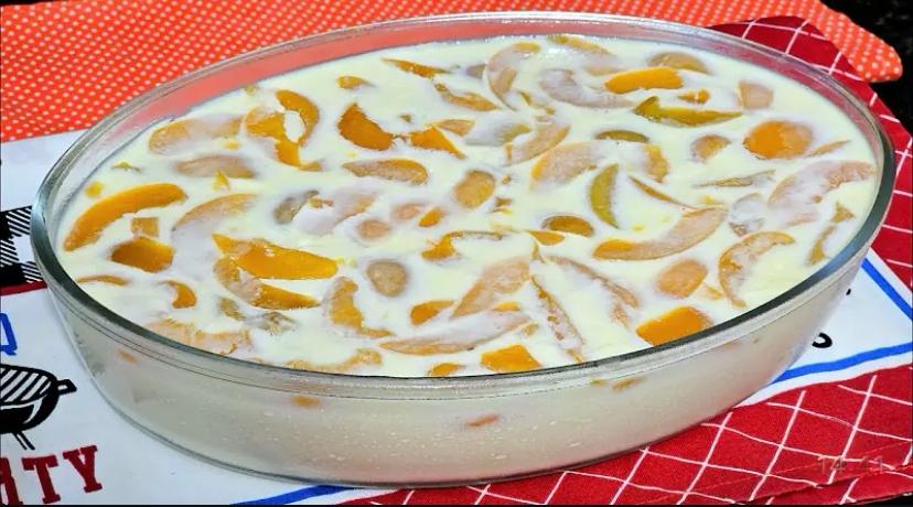 A Sobremesa de Natal Perfeita: Pêssego Cremoso e Fácil! 🍑